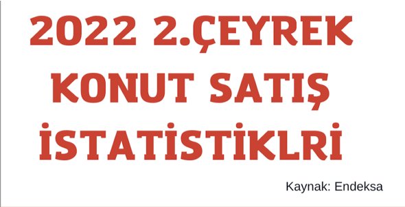 2022 2.Çeyrek Konut Satış İstatistikleri